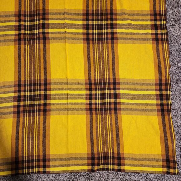 Vtg Linens Lot Table Cloth Oval Square Napkins Embroidered Plaid Fall Decor - Picture 3 of 16